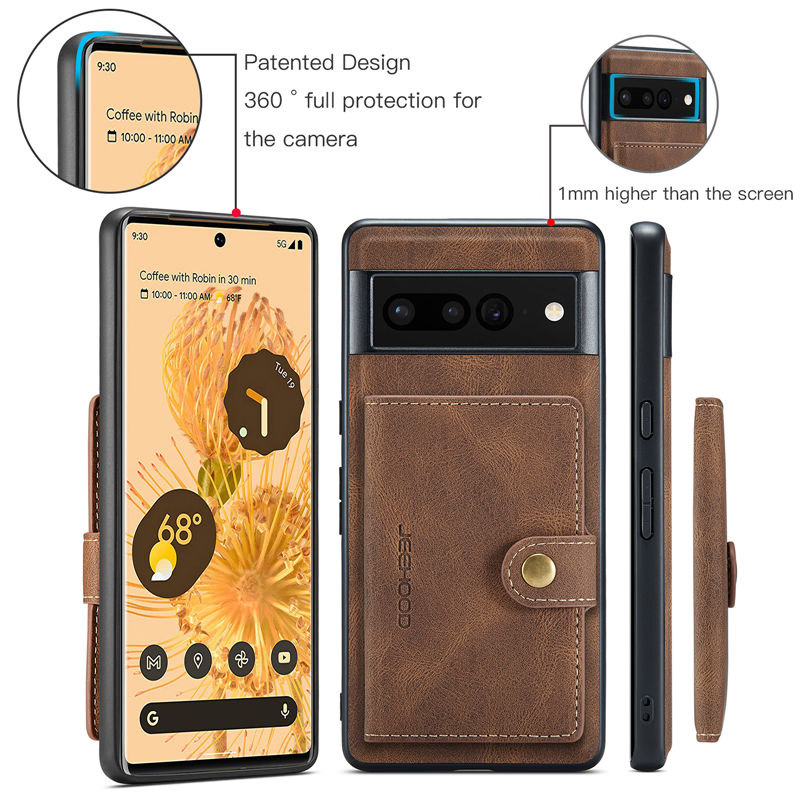 JEEHOOD Google Pixel 6 Pro Wallet Case