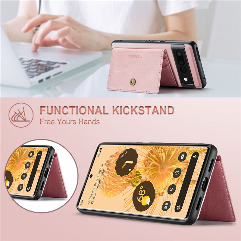 JEEHOOD Google Pixel 6 Wallet Case