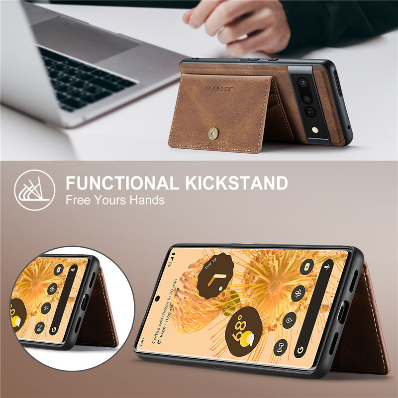 JEEHOOD Google Pixel 7 Pro Wallet Case