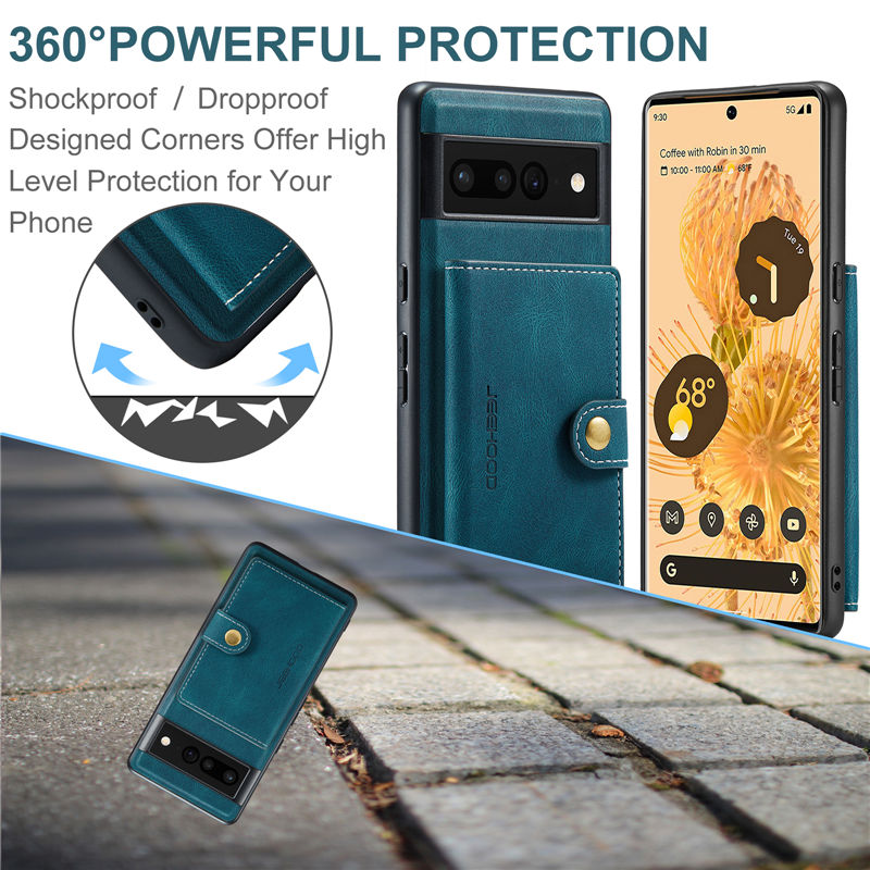 JEEHOOD Google Pixel 7A Wallet Case