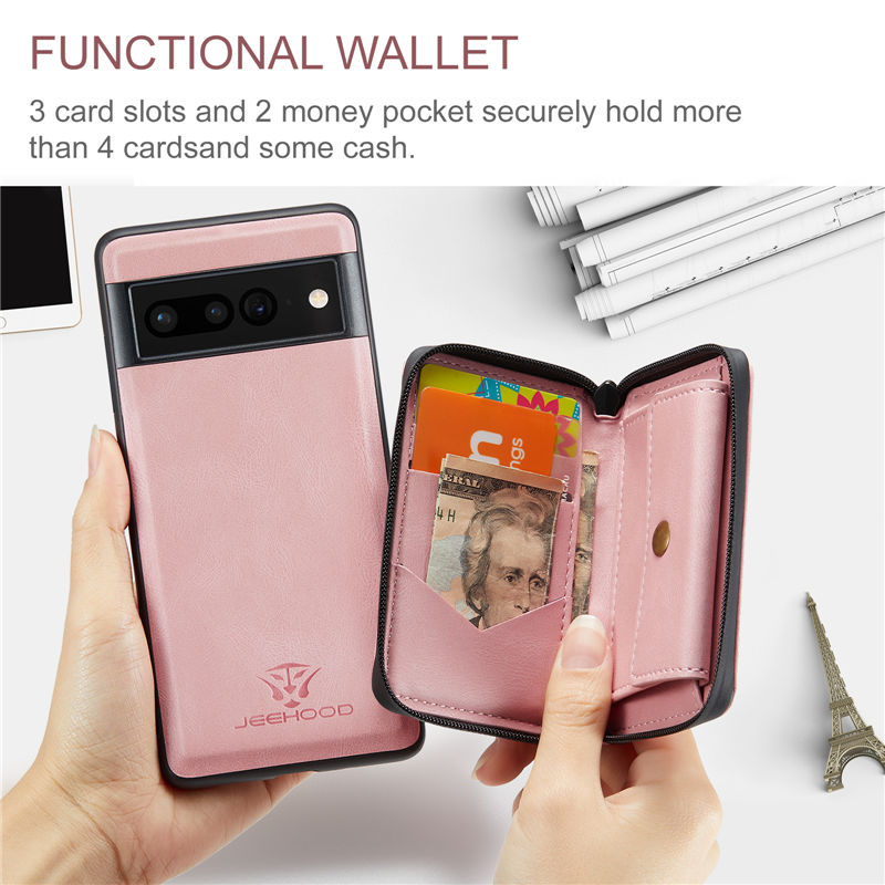 JEEHOOD Google Pixel 7A Wallet Case