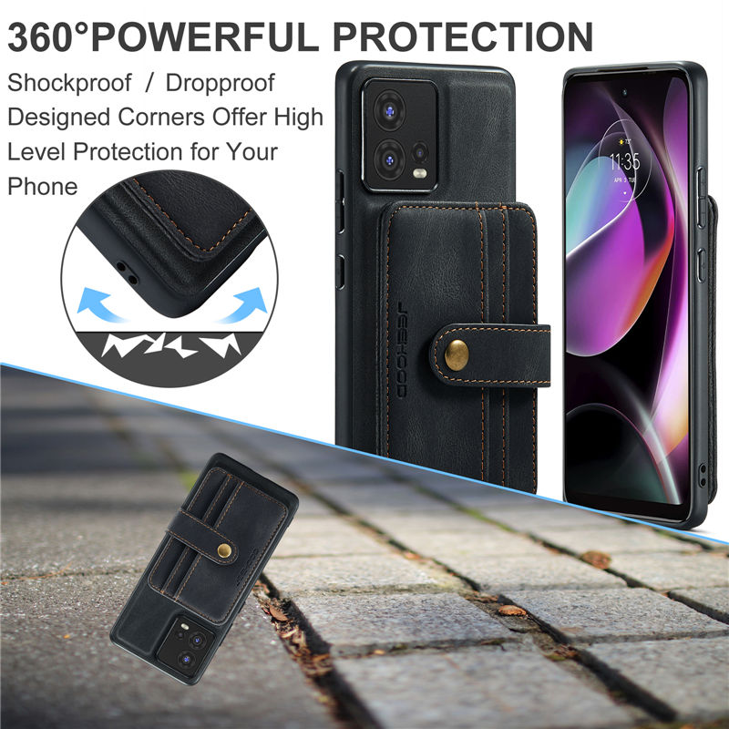 JEEHOOD Motorola Edge 30 Fusion/Moto S30 Pro 5G Wallet Case