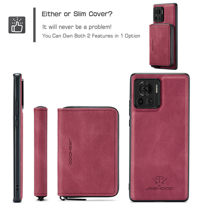 JEEHOOD Motorola Edge 30 Ultra/Moto X30 Pro 5G Wallet Case
