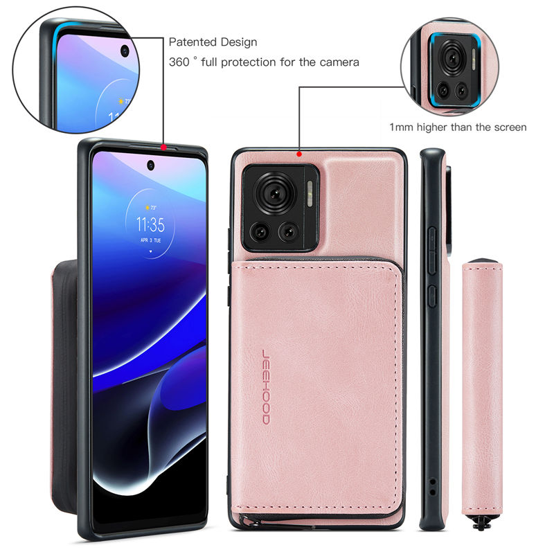 JEEHOOD Motorola Edge 30 Ultra/Moto X30 Pro 5G Wallet Case