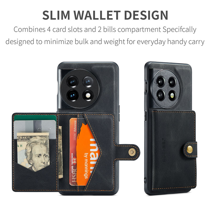 JEEHOOD OnePlus 11 Wallet Case