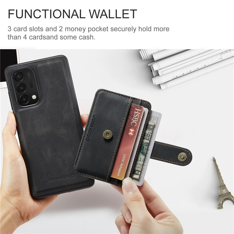 JEEHOOD OnePlus Nord N200 5G Wallet Case