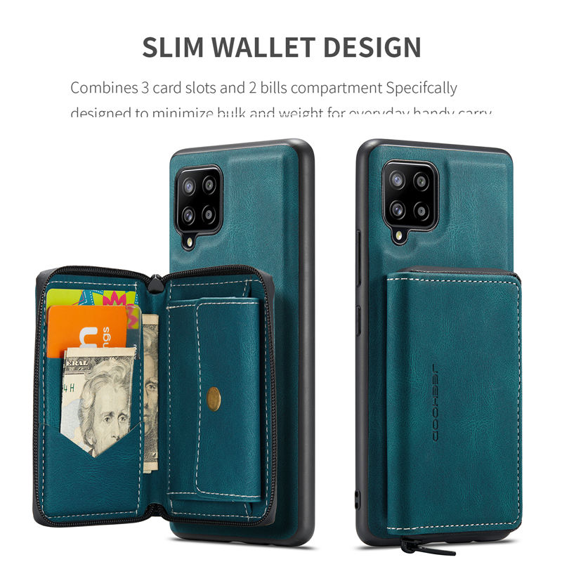JEEHOOD Samsung Galaxy A22 4G Wallet Case