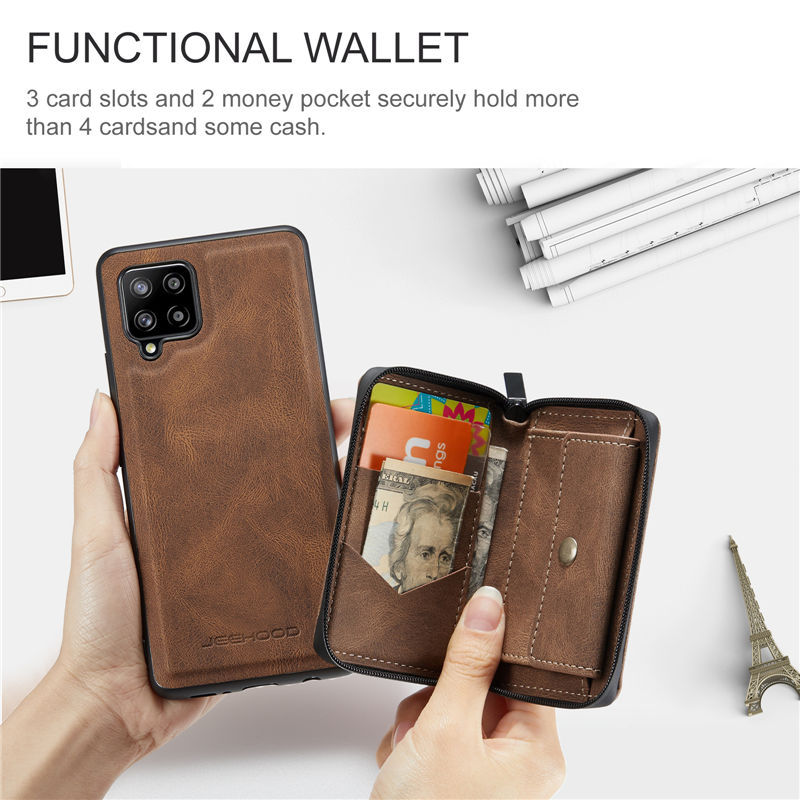 JEEHOOD Samsung Galaxy A22 4G Wallet Case