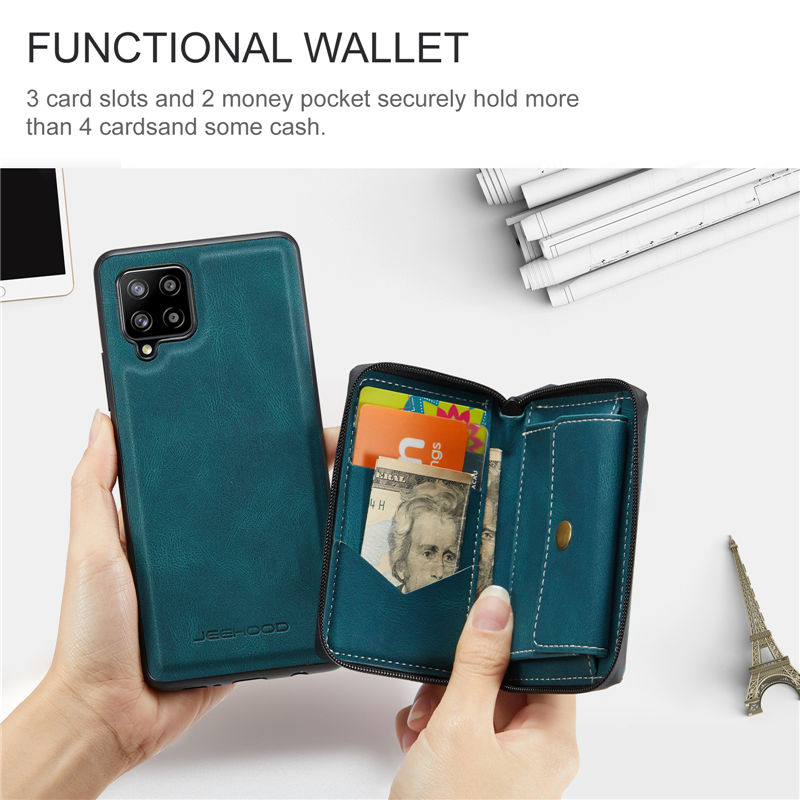 JEEHOOD Samsung Galaxy A42 5G Wallet Case