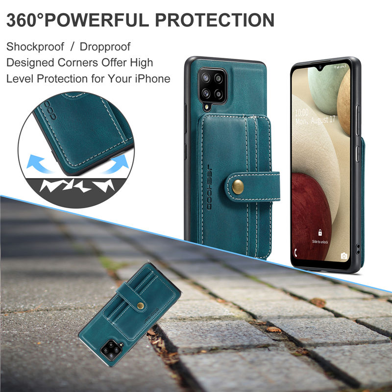 JEEHOOD Samsung Galaxy A22 4G Wallet Case