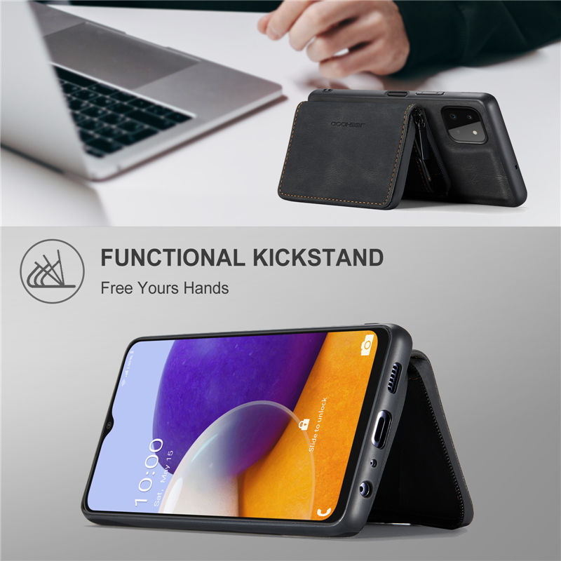 JEEHOOD Samsung Galaxy A22 5G Wallet Case