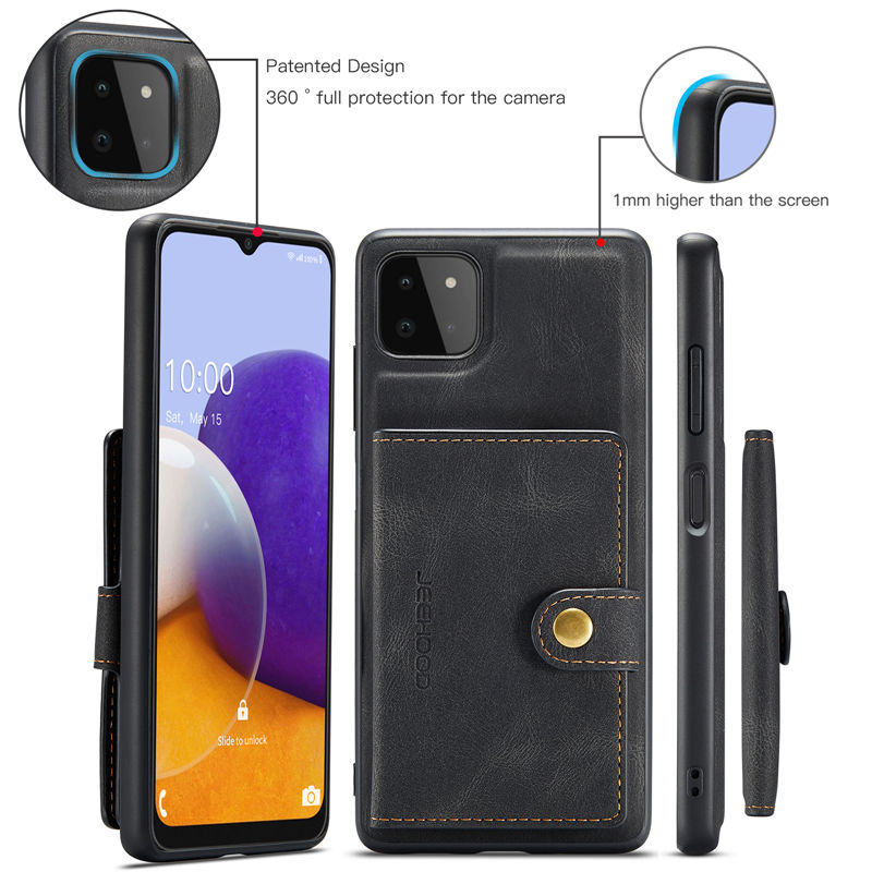 JEEHOOD Samsung Galaxy A22 5G Wallet Case