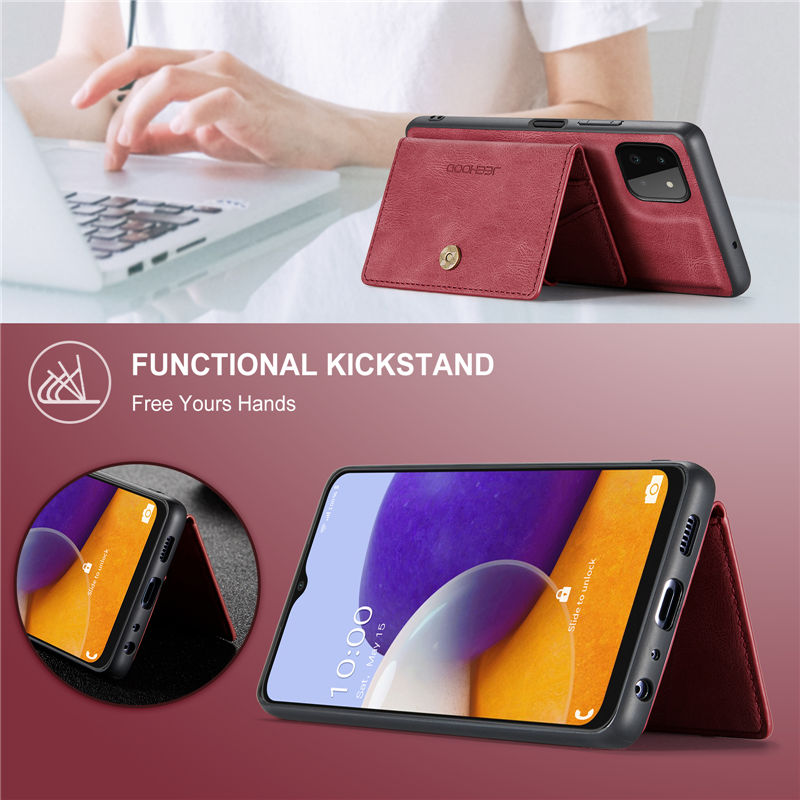 JEEHOOD Samsung Galaxy A22 5G Wallet Case