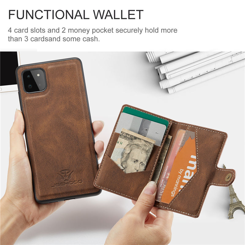 JEEHOOD Samsung Galaxy A22 5G Wallet Case