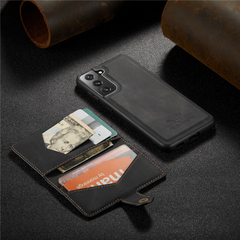 JEEHOOD Samsung Galaxy S21 FE Wallet Case
