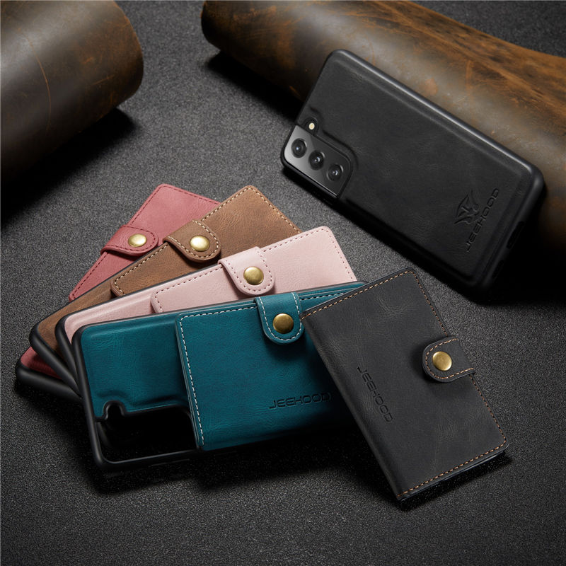 JEEHOOD Samsung Galaxy S21 FE Wallet Case