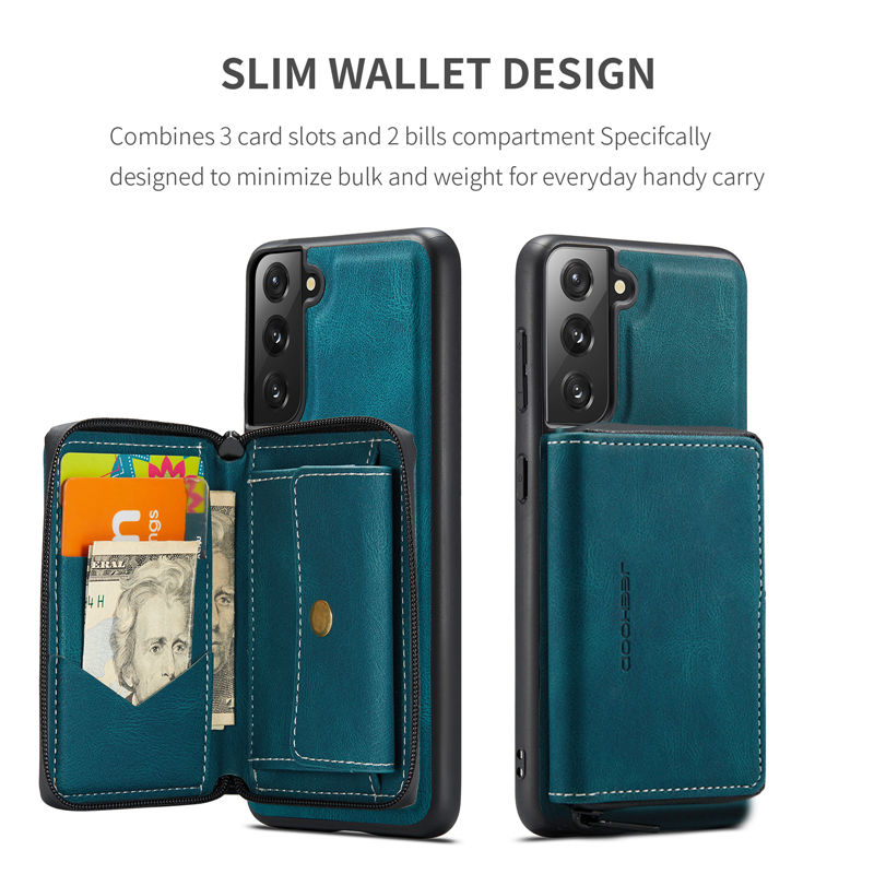 JEEHOOD Samsung Galaxy S21 FE Wallet Case