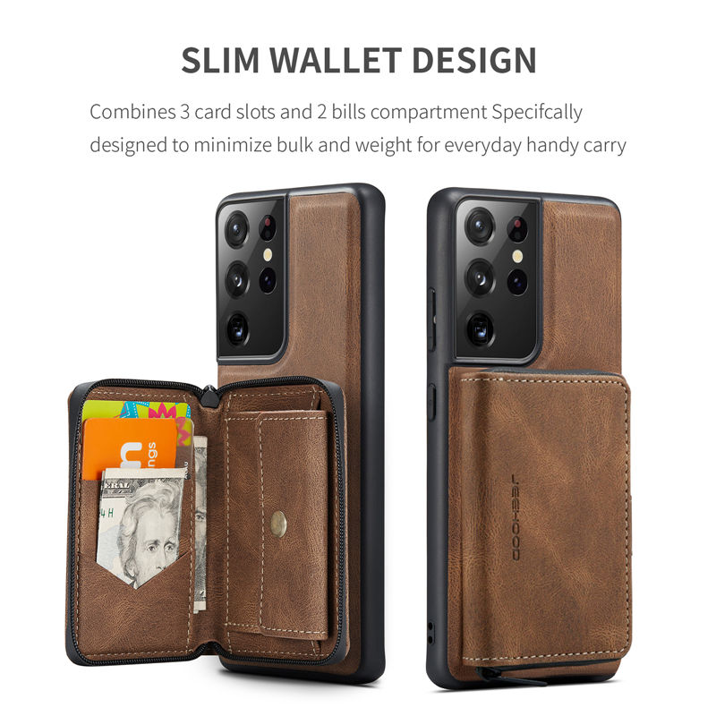 JEEHOOD Samsung Galaxy S21 Ultra Wallet Case