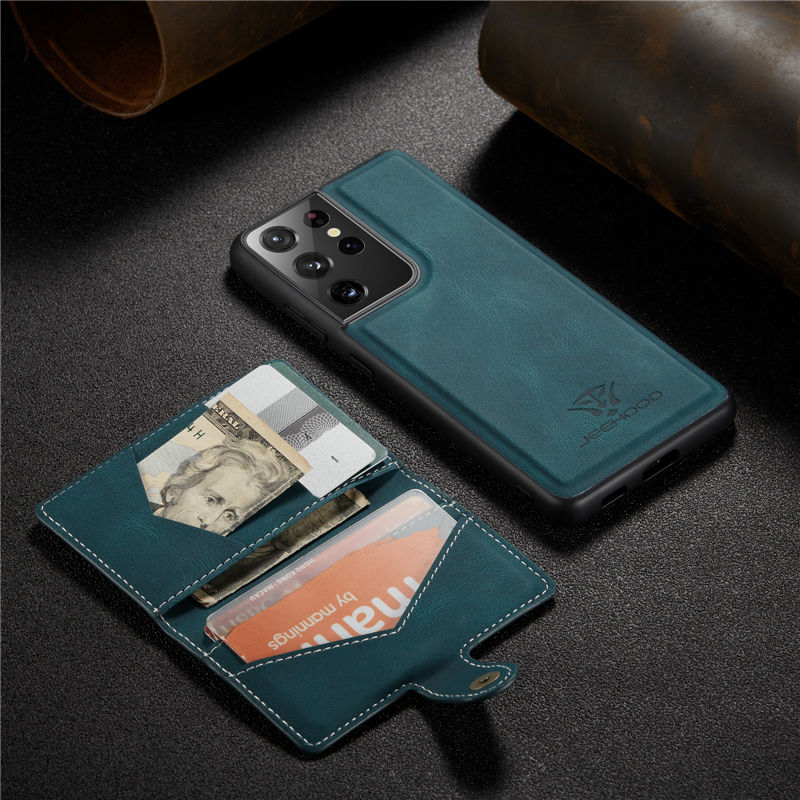 JEEHOOD Samsung Galaxy S21 Ultra Wallet Case