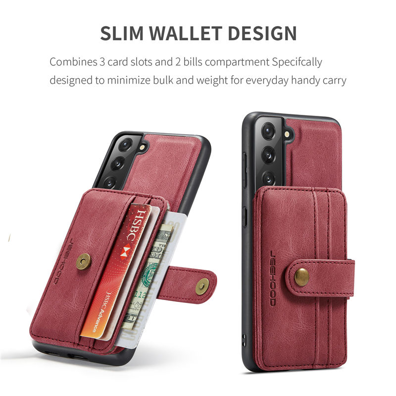 JEEHOOD Samsung Galaxy S21 Wallet Case