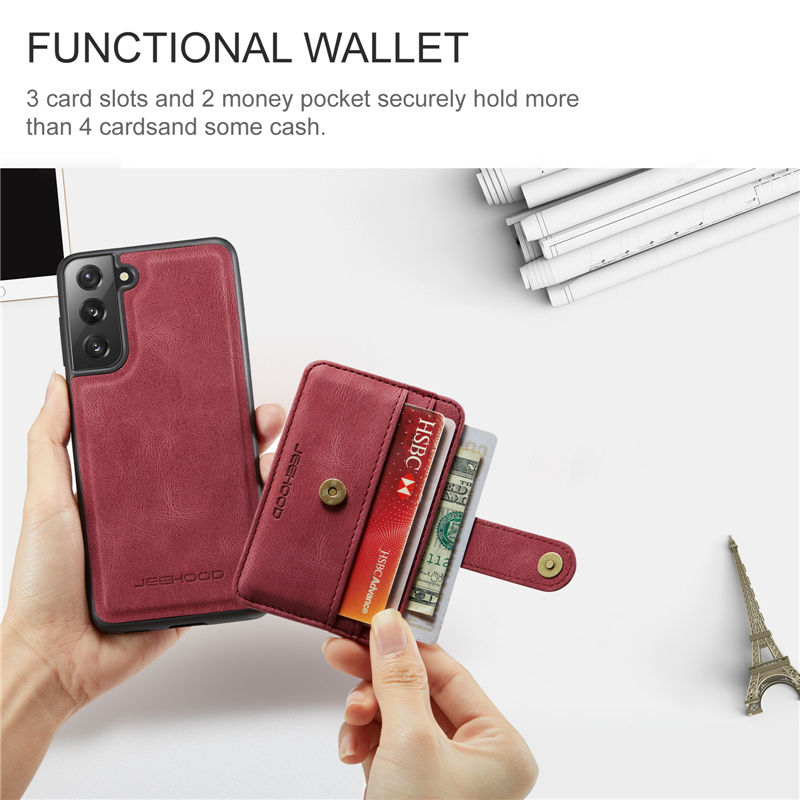 JEEHOOD Samsung Galaxy S21 Plus Wallet Case