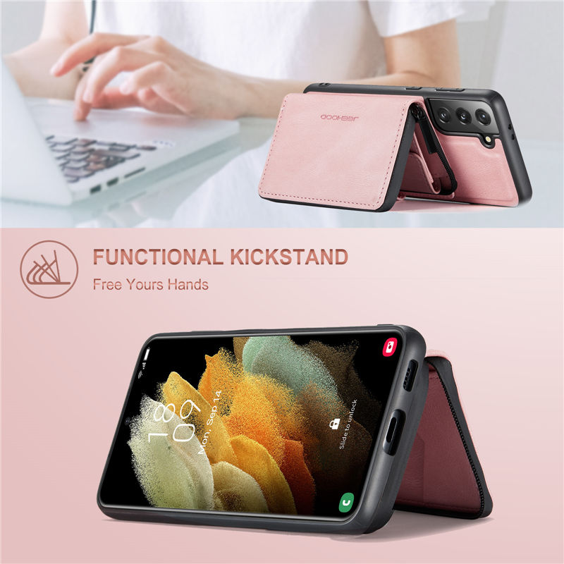 JEEHOOD Samsung Galaxy S22 Plus Wallet Case