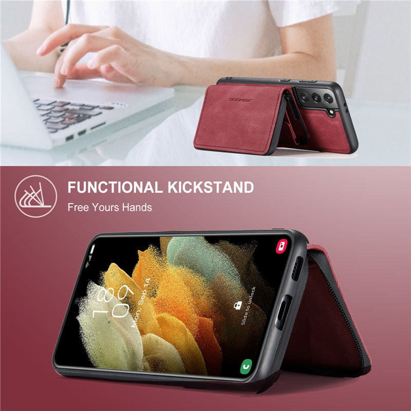 JEEHOOD Samsung Galaxy S22 Wallet Case