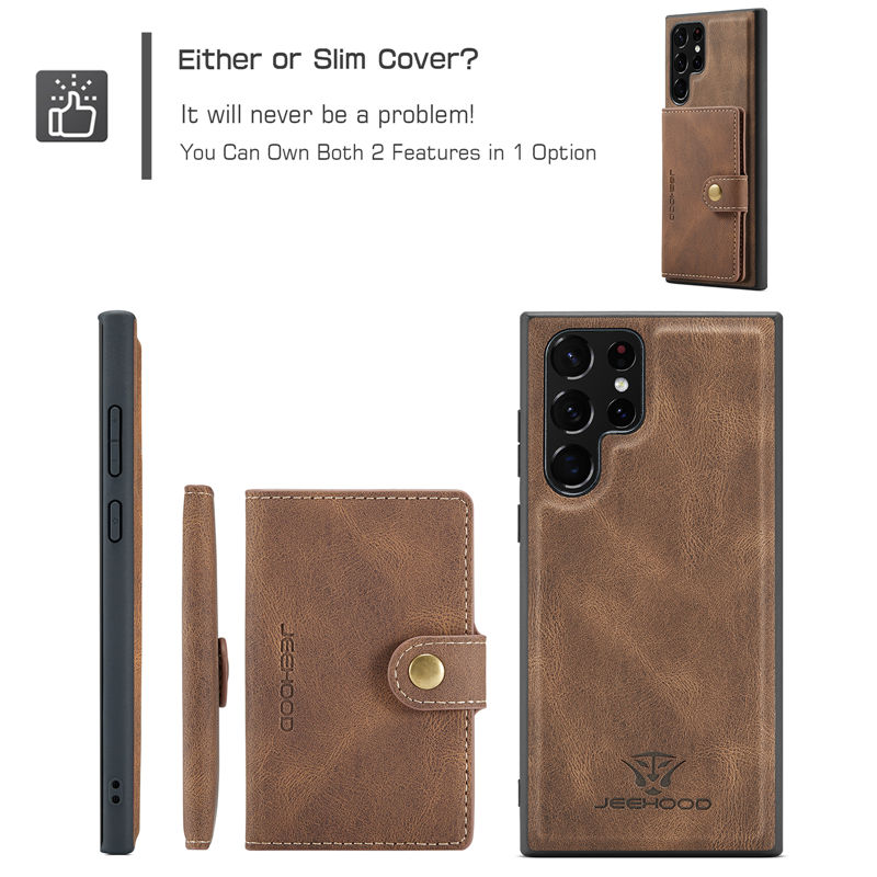 JEEHOOD Samsung Galaxy S22 Ultra Wallet Case