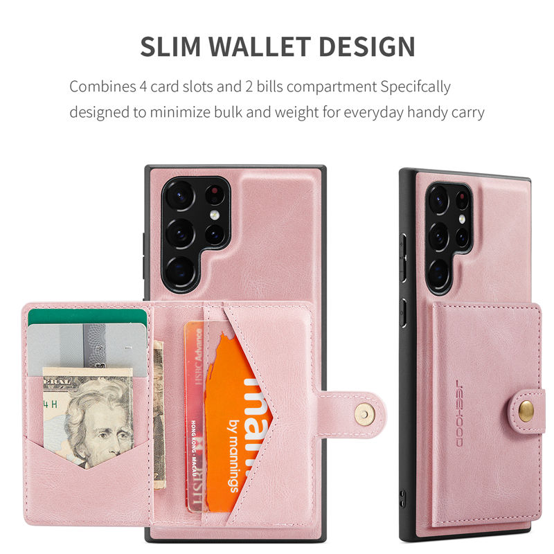 JEEHOOD Samsung Galaxy S22 Ultra Wallet Case