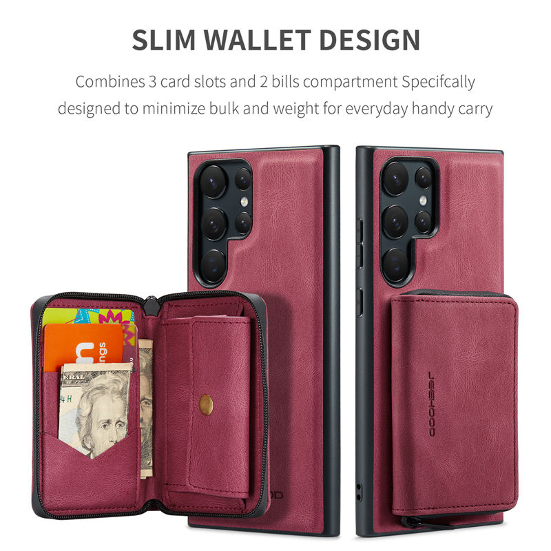 JEEHOOD Samsung Galaxy S22 Ultra Wallet Case