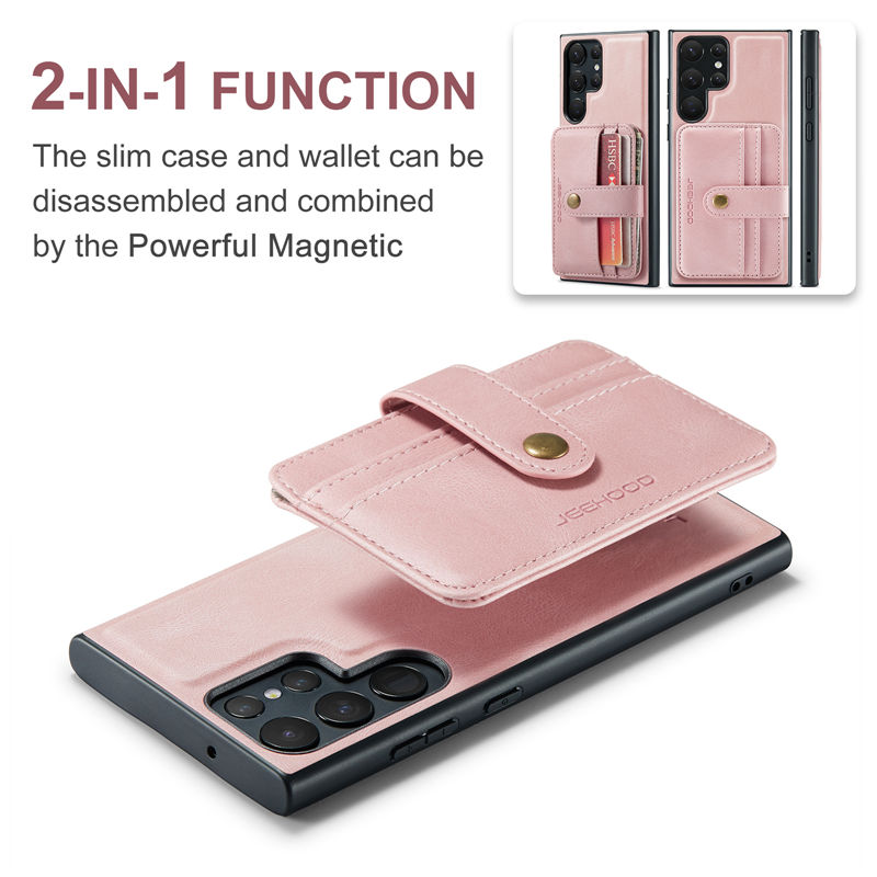JEEHOOD Samsung Galaxy S22 Ultra Wallet Case