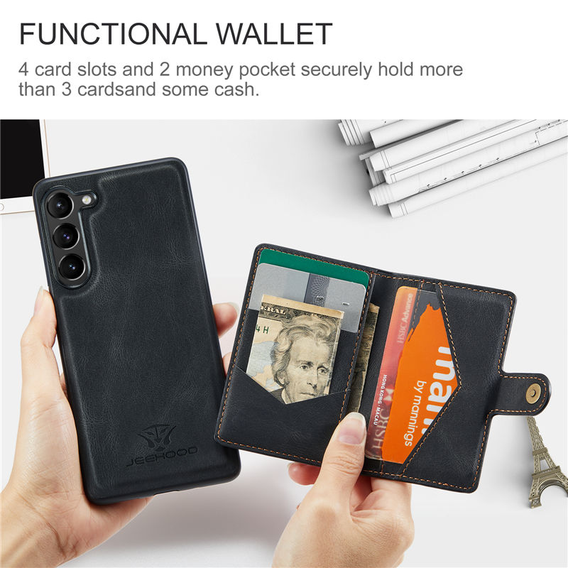 JEEHOOD Samsung Galaxy S23 Wallet Case