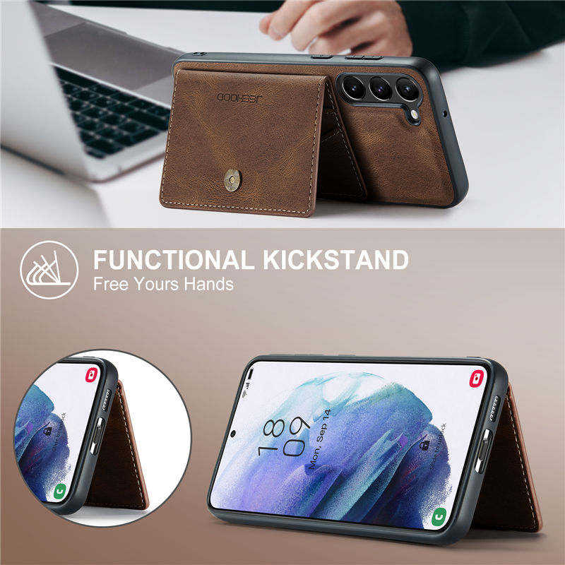 JEEHOOD Samsung Galaxy S23 Plus Wallet Case