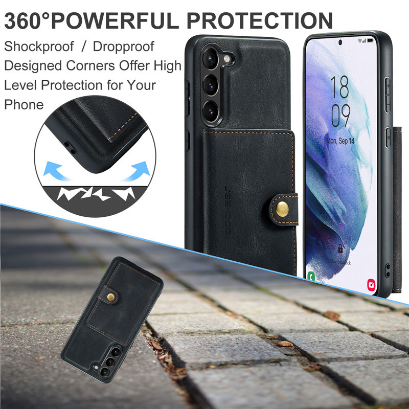 JEEHOOD Samsung Galaxy S23 Plus Wallet Case