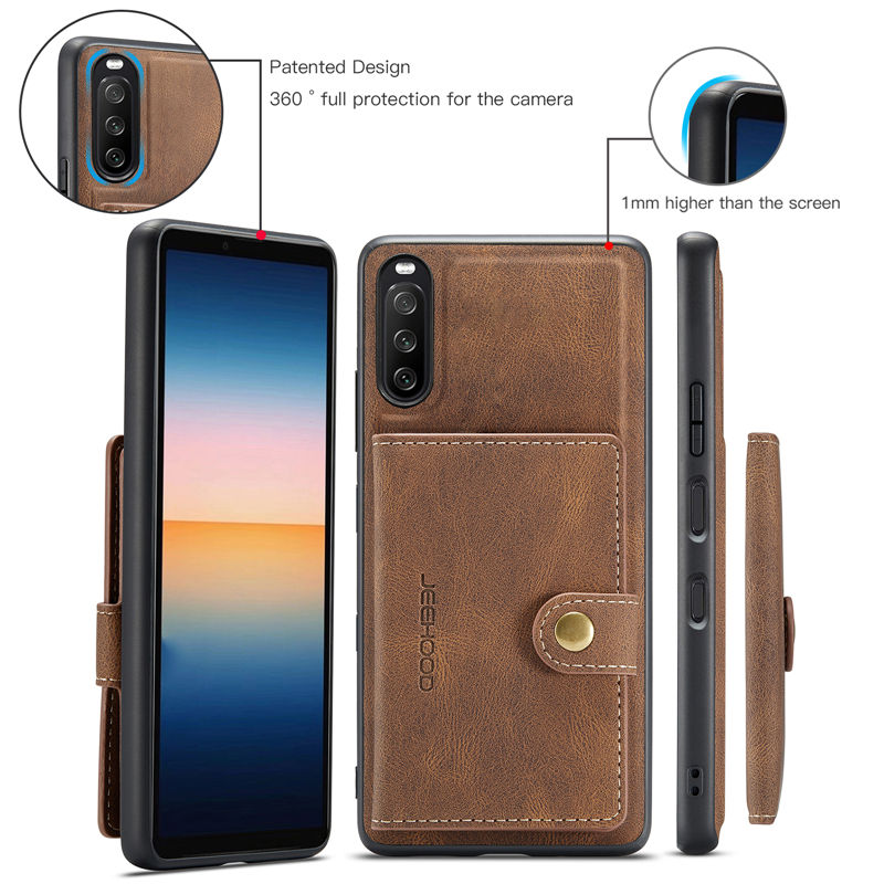 JEEHOOD Sony Xperia 10 III Wallet Case