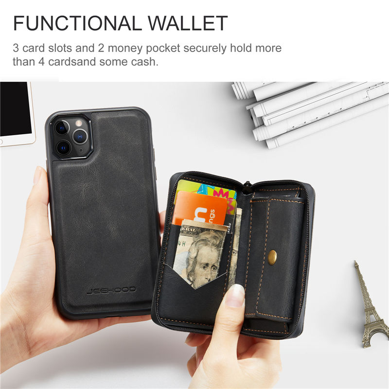 JEEHOOD iPhone 11 Wallet Case