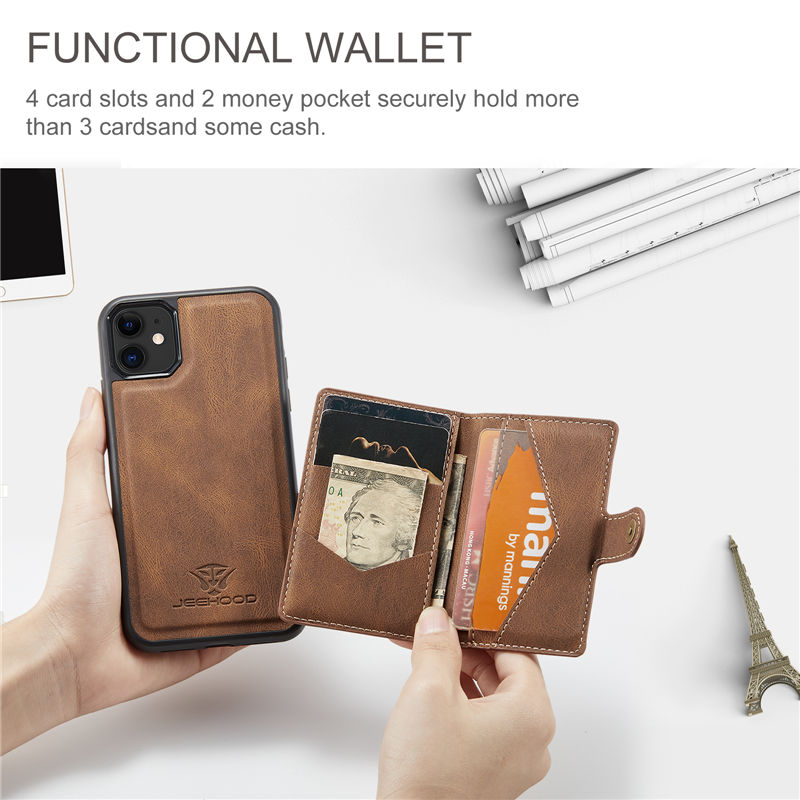 JEEHOOD iPhone 11 Pro Wallet Case