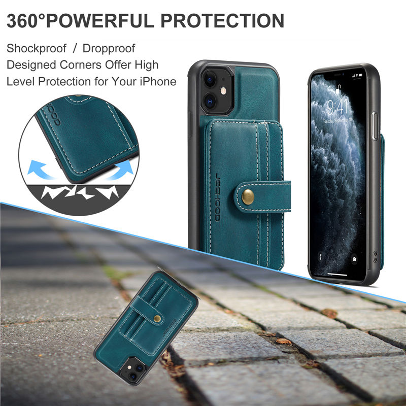 JEEHOOD iPhone 11 Pro Wallet Case