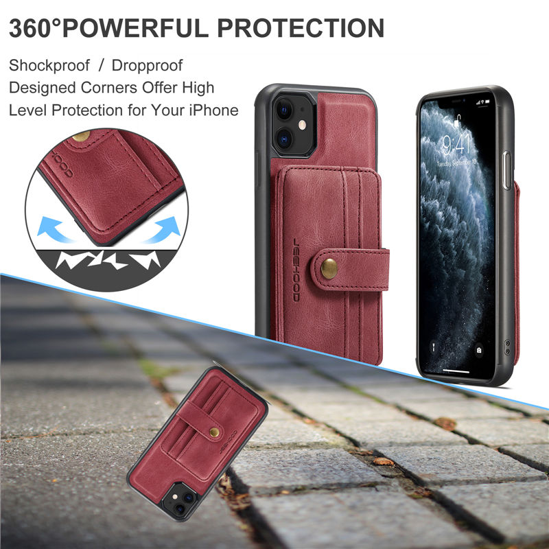 JEEHOOD iPhone 11 Pro Max Wallet Case