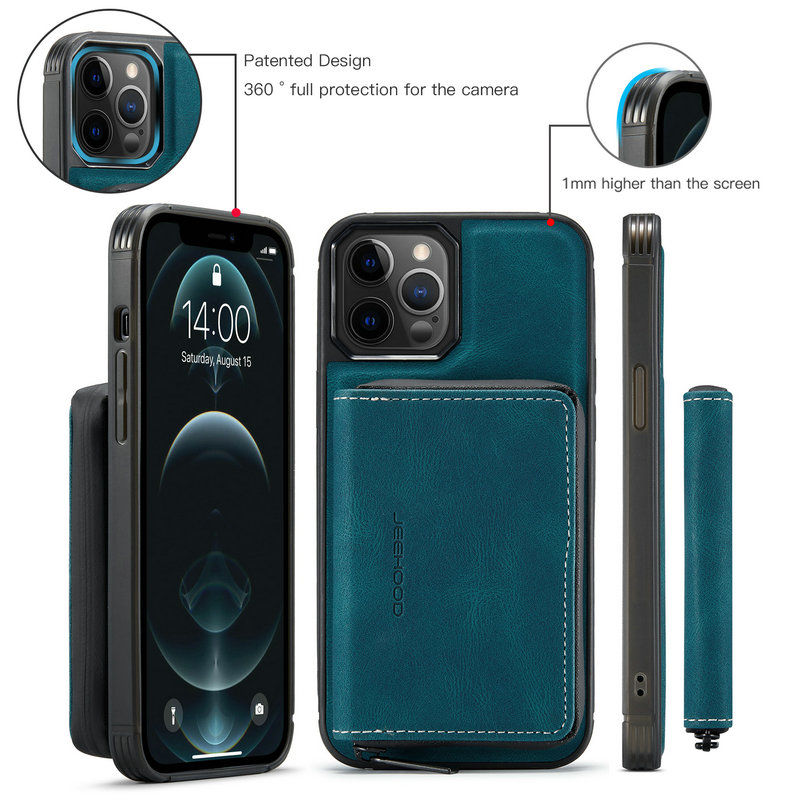 JEEHOOD iPhone 12 Pro Max Wallet Case