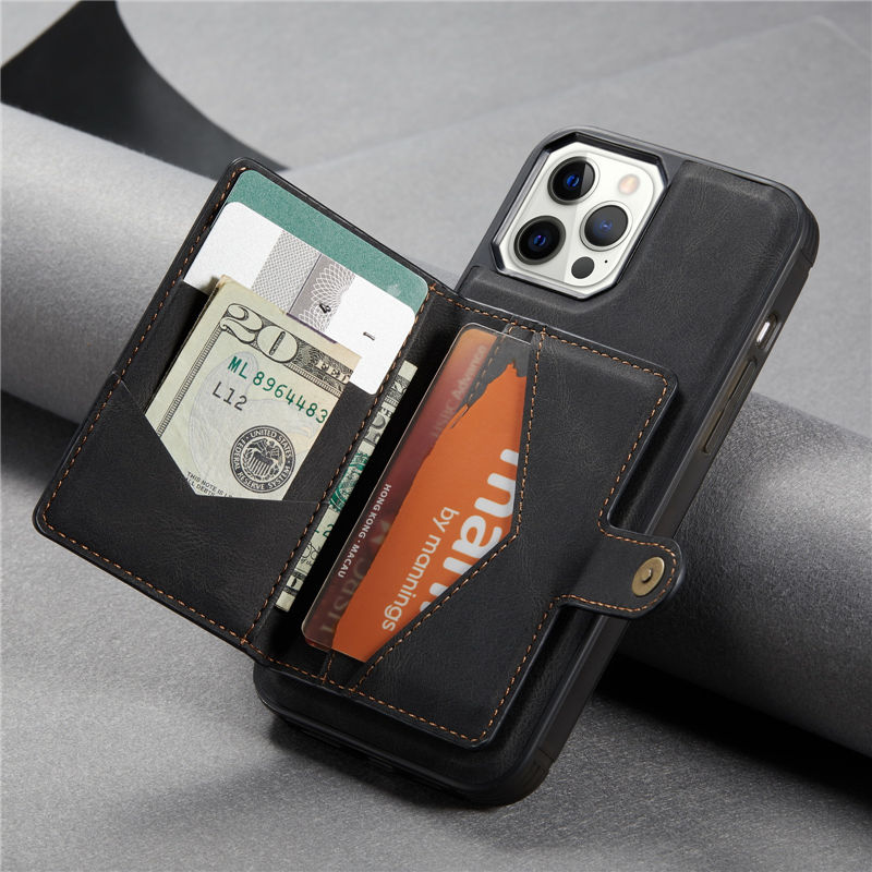 JEEHOOD iPhone 12 Pro Max Wallet Case