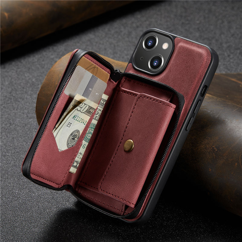 JEEHOOD iPhone 13 Mini Wallet Case