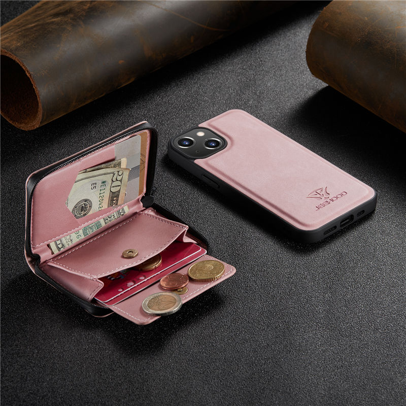 JEEHOOD iPhone 13 Wallet Case