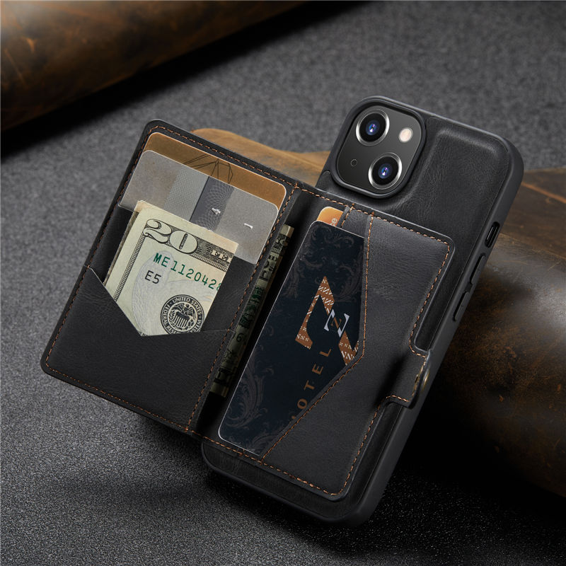 JEEHOOD iPhone 13 Mini Wallet Case