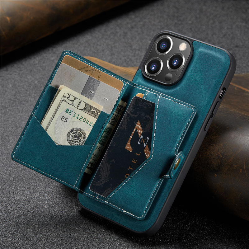JEEHOOD iPhone 13 Pro Wallet Case