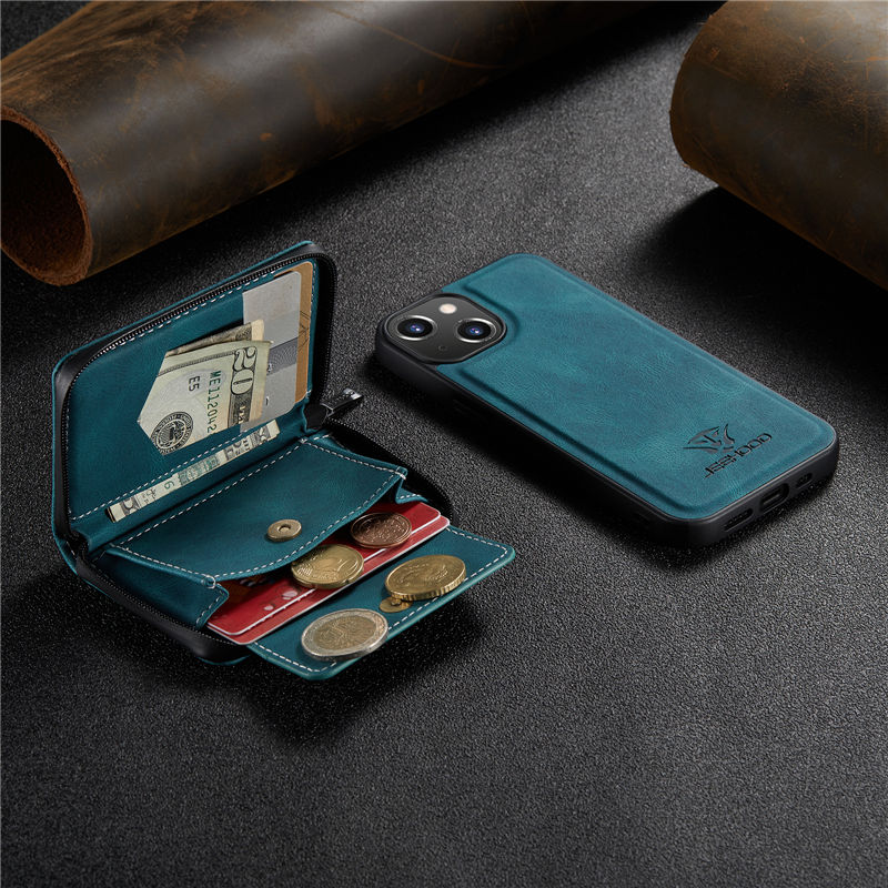 JEEHOOD iPhone 14 Plus Wallet Case