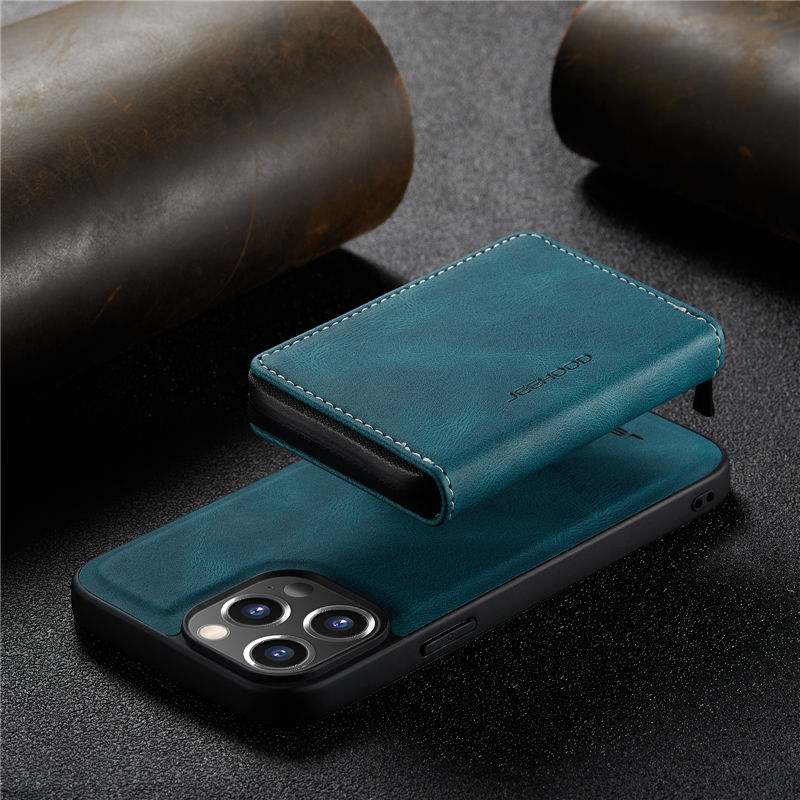 JEEHOOD iPhone 14 Pro Wallet Case