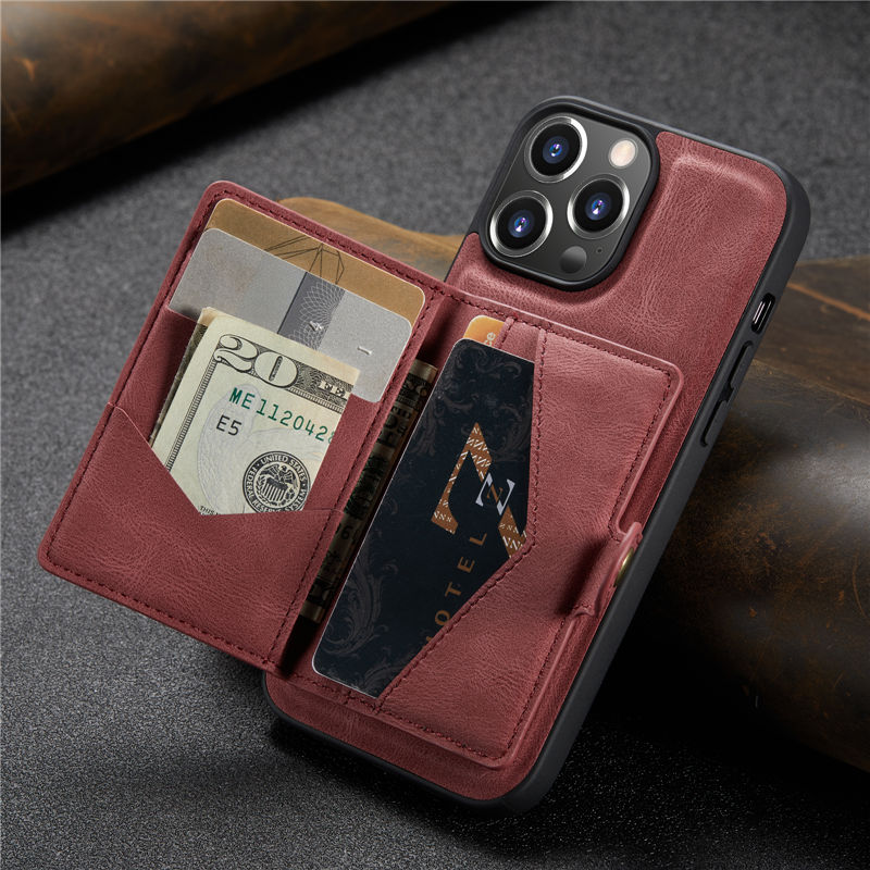 Gimane for iPhone 2022 Max Wallet Case with Card Holder,2 Pack