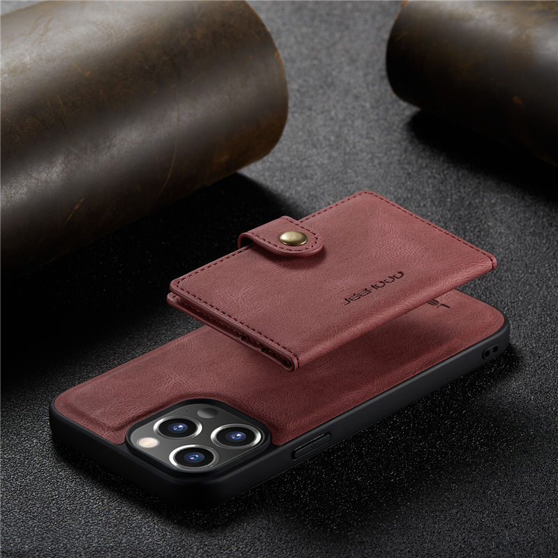 JEEHOOD iPhone 14 Pro Wallet Case