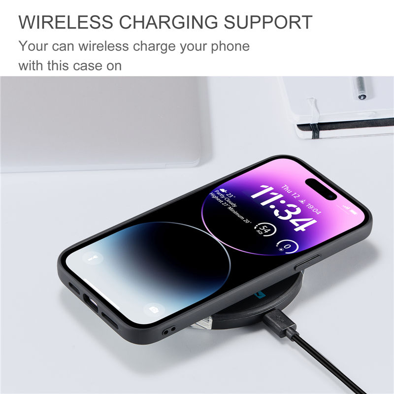 JEEHOOD iPhone 14 Pro 2-in-1 Magnetic Wallet Case